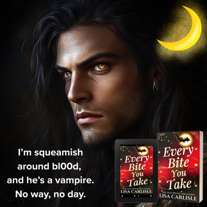 Vampire and book cover