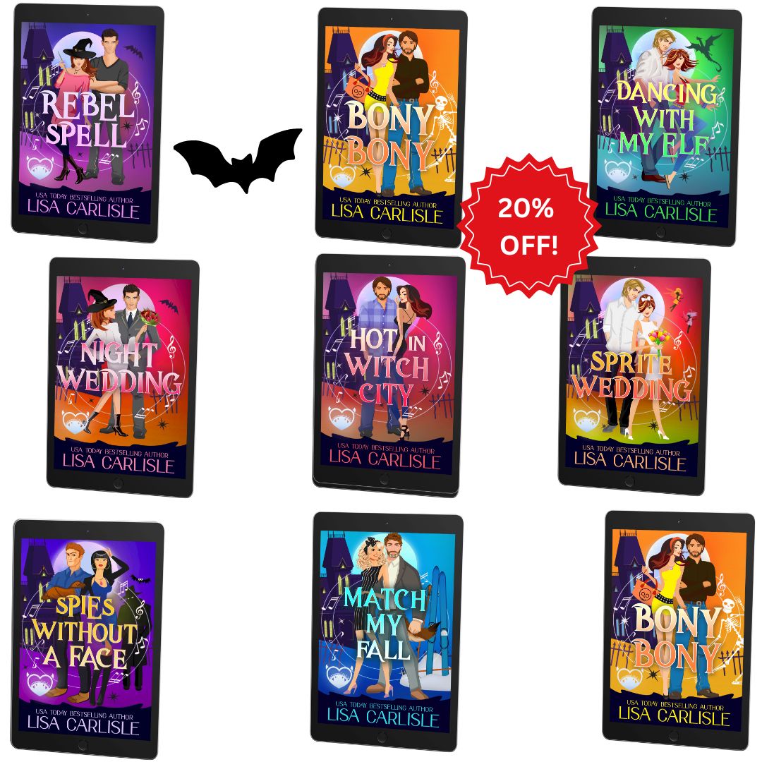 Salem Supernaturals Collection of book covers by Lisa Carlisle with 20% off promotion